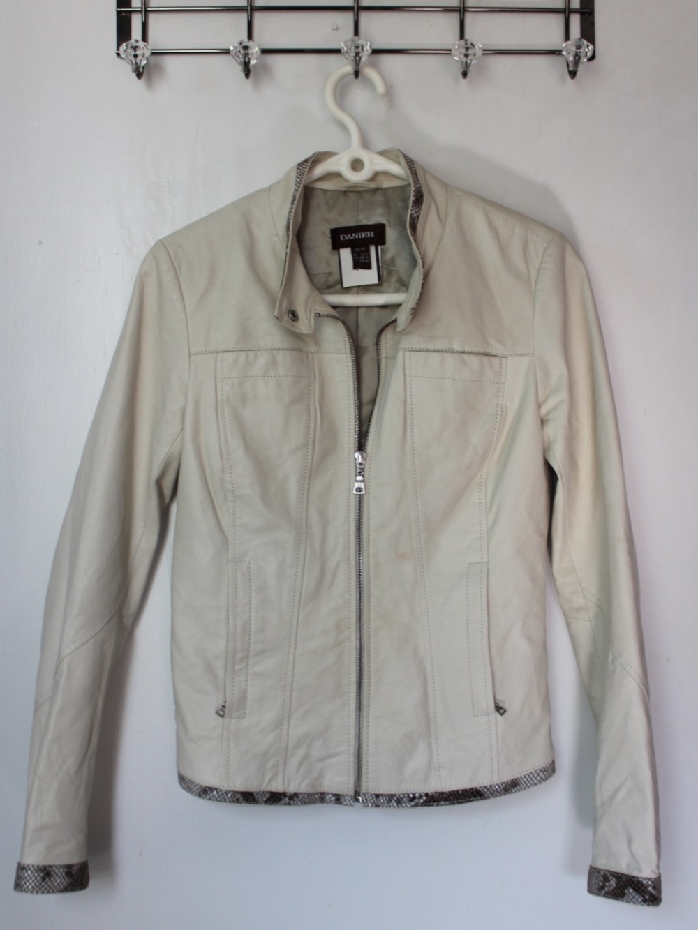 Womens Leather Jacket - Danier XS - Cream